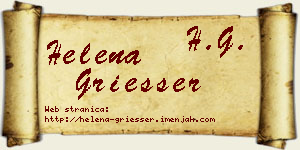Helena Griesser vizit kartica